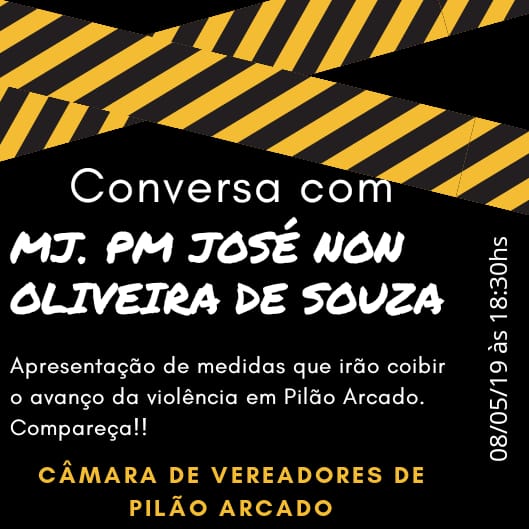 Conversa com MJ. PM José Non Oliveira de Souza
